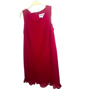 Another‎ Thyme Vintage Red Cocktail Dress Size 10 Elegant Classy Quiet Luxury